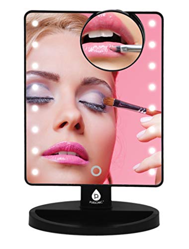 Espejo de Maquillaje LED Iluminado con Aumentos 5X
