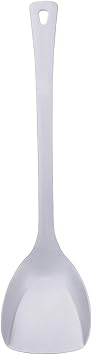 28.8cm Titanium Spatula Lightweight Food Turner Durable Non-Toxic Cooking Flatware for Outdoor, Backpacking & Survival Gear Smooth Handle