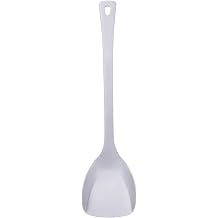28.8cm Titanium Spatula Lightweight Food Turner Durable Non-Toxic Cooking Flatware for Outdoor, Backpacking & Survival Gear Smooth Handle