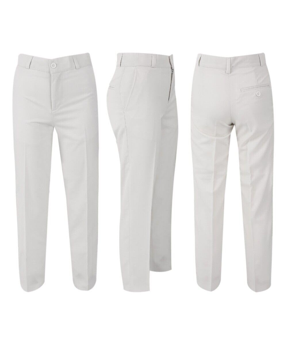 Traje de Esmoquin de 6 Piezas con diseño de Cachemira Floral Blanco para niño, para Bautizo, comunión y Todas Las Ocasiones Especiales