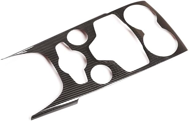 Real Carbon Fiber Gear Shift Cup Panel for 2020-2023 Alfa Romeo Giulia Car Interior Accessories Decorative Sticker (Black)