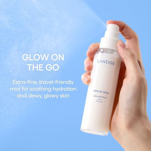 Image of LANEIGE Cream Skin Toner & Moisturizer: Lightweight Refillable Korean Milky Toner with Ceramide & Peptide for Hydration, Firming, & Barrier Support