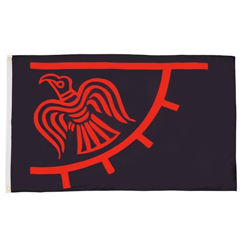 Image of AZ FLAG - Odin Craven Flag - 3x5 Ft - 100D Polyester Woden - Norse Mythology Banner with Two Metal Grommets - Fade Resistant - Vivid Colors - 3' x 5' Feet - 150x90 Cm