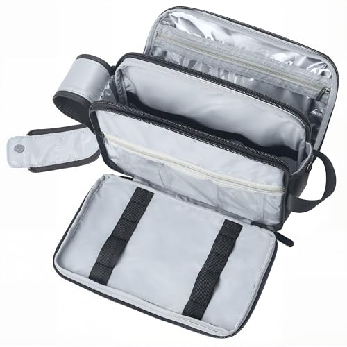 WVM Travel Toiletry Bag for Men & Women, Waterproof Dopp Kit Organizer with Multiple Compartments for Toiletries and Accessories, Shaving & Cosmetic Storage Bag for Trips and Home Use2