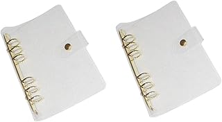 Ciieeo 2 Peças Pasta Transparente A5 Planejador Capa De Pasta De Orçamento Capa De Pasta Transparente A5 Blocos De Notas Para Trabalho Adesivo De Plástico Pasta De Caderno A6 Capa De