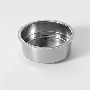 Coffee Filter Basket, Stainless Steel Pressurized Coffee Filter Basket Replacement Parts, Coffee Portafilter Basket, 51mm 2 Cup