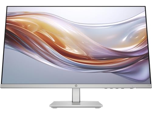 Image of HP 24 inch 100 Hz IPS FHD (1920x1080) 99% sRGB Display Monitor | Adjustable Tilt, Flicker Free, Anti-Glare, Low-Blue Light Filter, Black /Silver w /DKZ Hub USB Port Expander