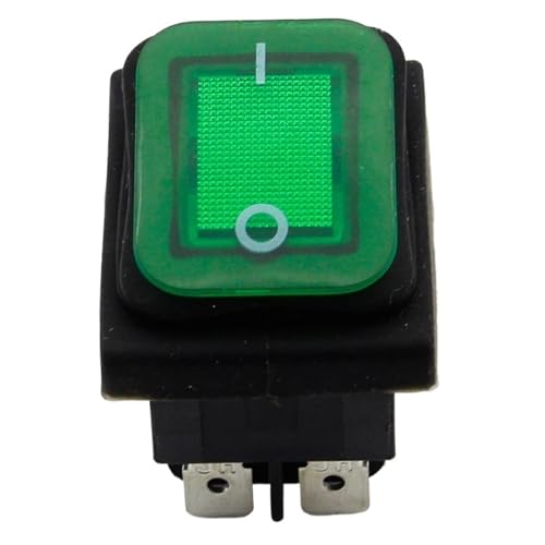 Interrupteur à bascule étanche avec témoin LED idéal pour l'éclairage de l'atelier ou du jardin