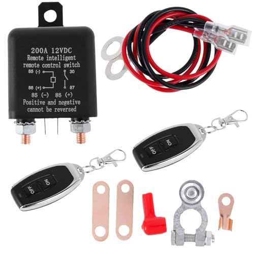zmart �����[�g �o�b�e���[ �ؒf �A�C�\���[�^�[ 12V 200A �� �L���A�C�\���[�^�[ ����h�~ �����[�g �R���g���[�� �A�C�\���[�^�[ �����[ �t�H�u 2�L�[ ������ �g���b�N �{�[�g�p ���{��������t��