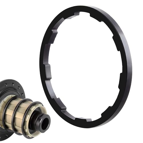 Generico Espaciador para bicicleta | Arandela del cubo del ligero - Arandela de movimiento central anodizado de aleación de aluminio 1 mm/1,5 mm/1,85 mm/2 mm/2,18 mm/2,35 mm