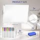 2 Stück Doppelseitiges Mini Whiteboard, A4 Klein Whiteboard Trocken Abwischbar, Langlebige Tragbare Whiteboards mit 8 Marker 2 Board Radierer, Small Dry Erase White Board für Kinder Schüler
