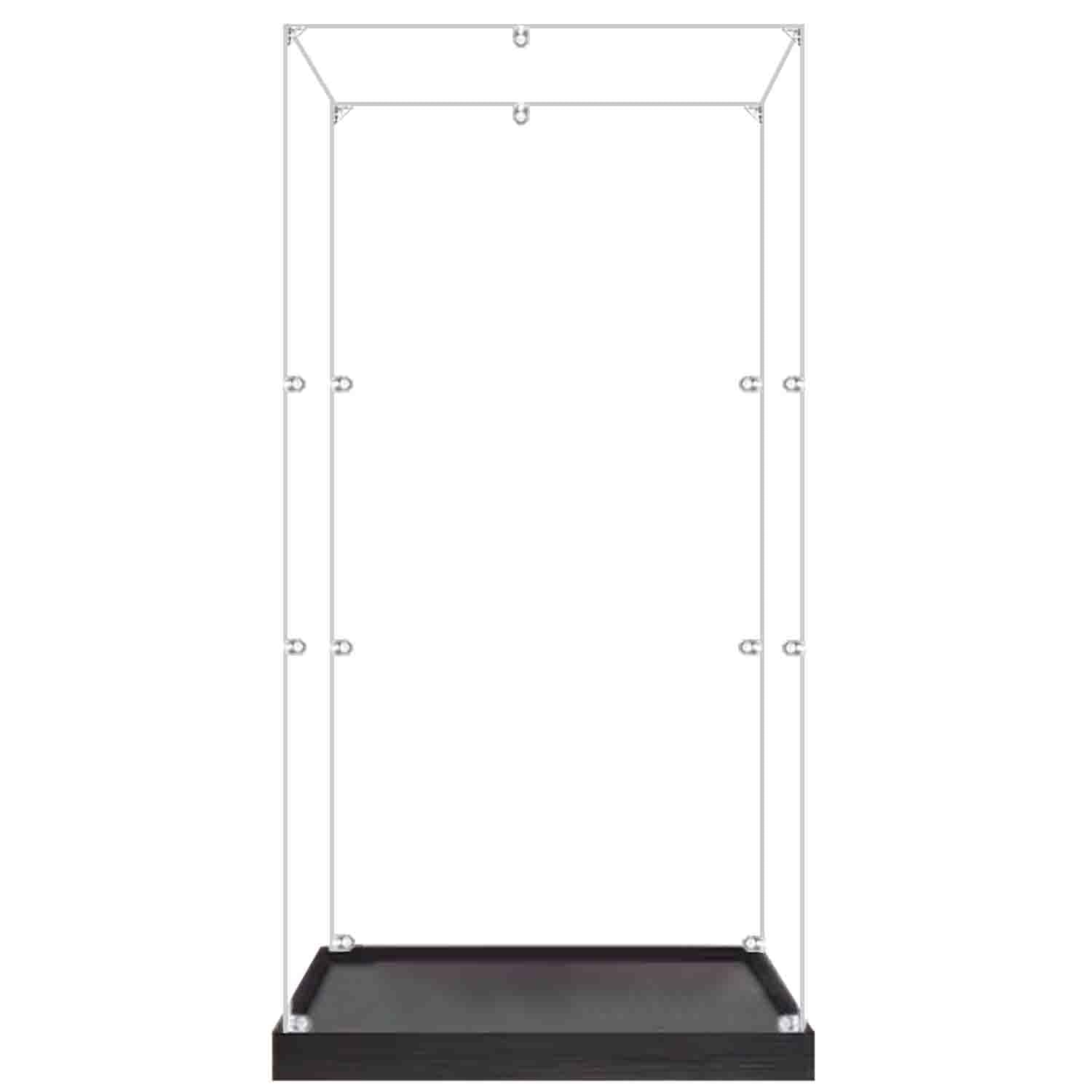 Acrylic Display Box Compatible with lego 76417 Wizarding Bank Model,Display Box,Dustproof Box,Storage Box(No Building Block Model)(2MM)