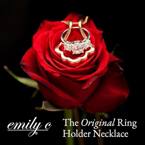 Collier pour bague de mariage en acier original et oxyde de zirconium