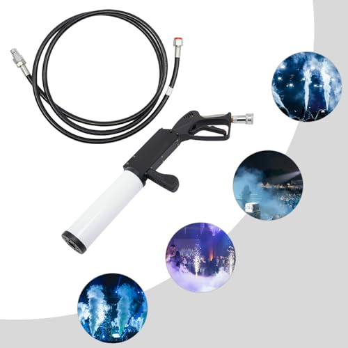 Máquina de humo portátil de mano con luces LED RGB para bares, bodas y discotecas, distancia de pulverización 26.25 a 32.8 pies miniatura 4