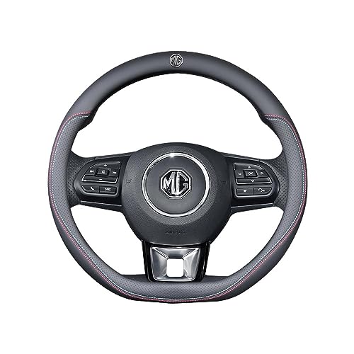 ULLiaN Coprivolante per Auto per Morris Garages MG Mg6 Mg5 Mg3 HS ZS Coprivolante per Auto in Pelle Coprivolante Antiscivolo Traspirante Accessori Confortevoli,D-Normal