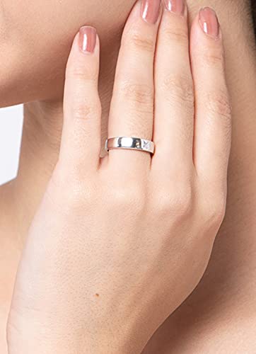 CLARA Pure Real 925 Sterling Silver Adjustable Ring Band | Valentine Gift for Women and Girls | Multiple Design Options (Image - 4)