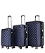 Produktbild BEIBYE Zwillingsrollen 2066 Hartschale Trolley Koffer Reisekoffer Gepäck M-L-XL-Set (Dunkelblau, Set)
