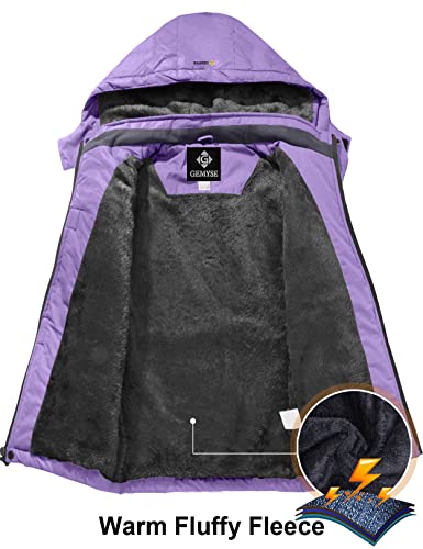 Gemyse Girl'S Waterproof Ski Snow Jacket Fleece Windproof Winter Jacket With Hood thumb #5