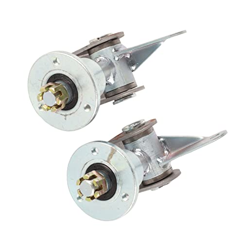 Front Wheel Hub 17mm 3 Stud Steering Knuckle Spindle with Bearing Flange for 5in Tires 6mm Studs, Direct Replacement for Go Kart ATV Quad Bike