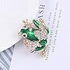 YAHOYA Mode de Luxe Femmes Strass Broche Grenouille Animal Élégant Cristal Émail Pin Broches pour Femmes Accessoires Bonnes épingles Cadeaux #2