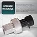 yorpyep Car AC Pressure Switch Sensor, Thermotolerant Air Conditioning Refrigerant Pressure Sensor, Vehicle HVAC Pressure Transducer, Compatible with Buick, GMC, Saab 13587668 13502759 (Silver)