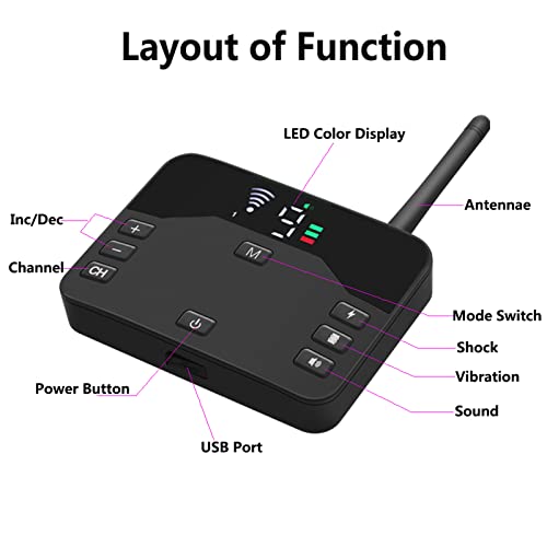 Hexieden 2 In 1 Wireless Dog Electric Fence,Pet Boundary Containment System,With Rechargeable Waterproof Receiver,Adjustable Dog Training Collar Electric Dog Boundary Container,For3Dogs #TOP2
