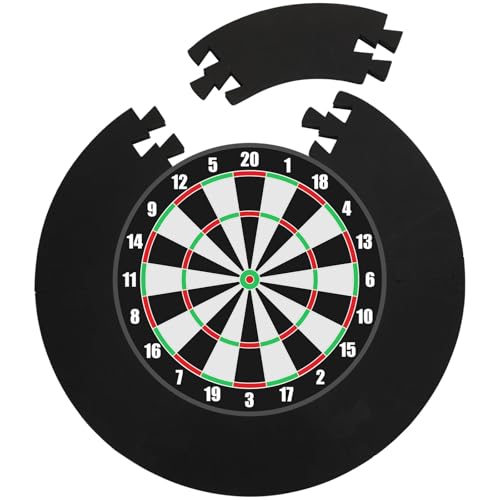 Tressify 28.5 In Outer Diameter & 18.3 In Inner Diameter Eva Foam Dart Boards Protector, 6 Sections Dartboard Wall Protector, Splicing Round Foam Dartboard Backboard Surround, Simple To Assemble