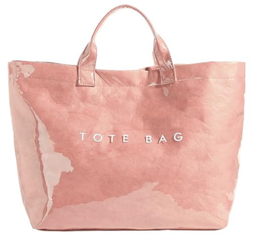 Image of Lushandy PVC Tote Bag for Women Jelly Beach Bag Top Handle Hobo Handbag | Water-Resistant, Wipe Clean, Lightweight