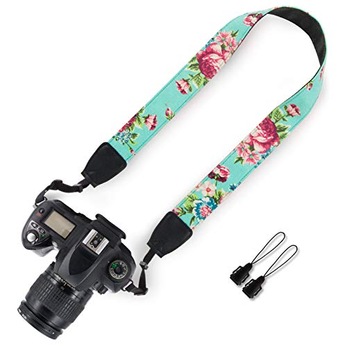 Elvam Camera Neck Shoulder Strap Belt for Women/Men Compatible with DSLR/SLR/DC/Instant Camera/Portable Printer/Phone Case, 06
