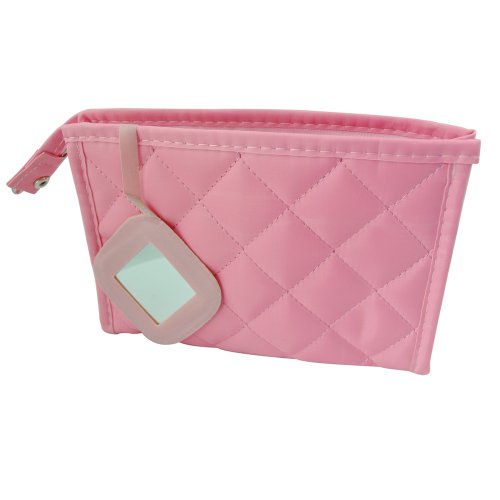 TOOGOO(R) Pink Zipper Closure Small Pouch Cosmetic Case Bag For Women