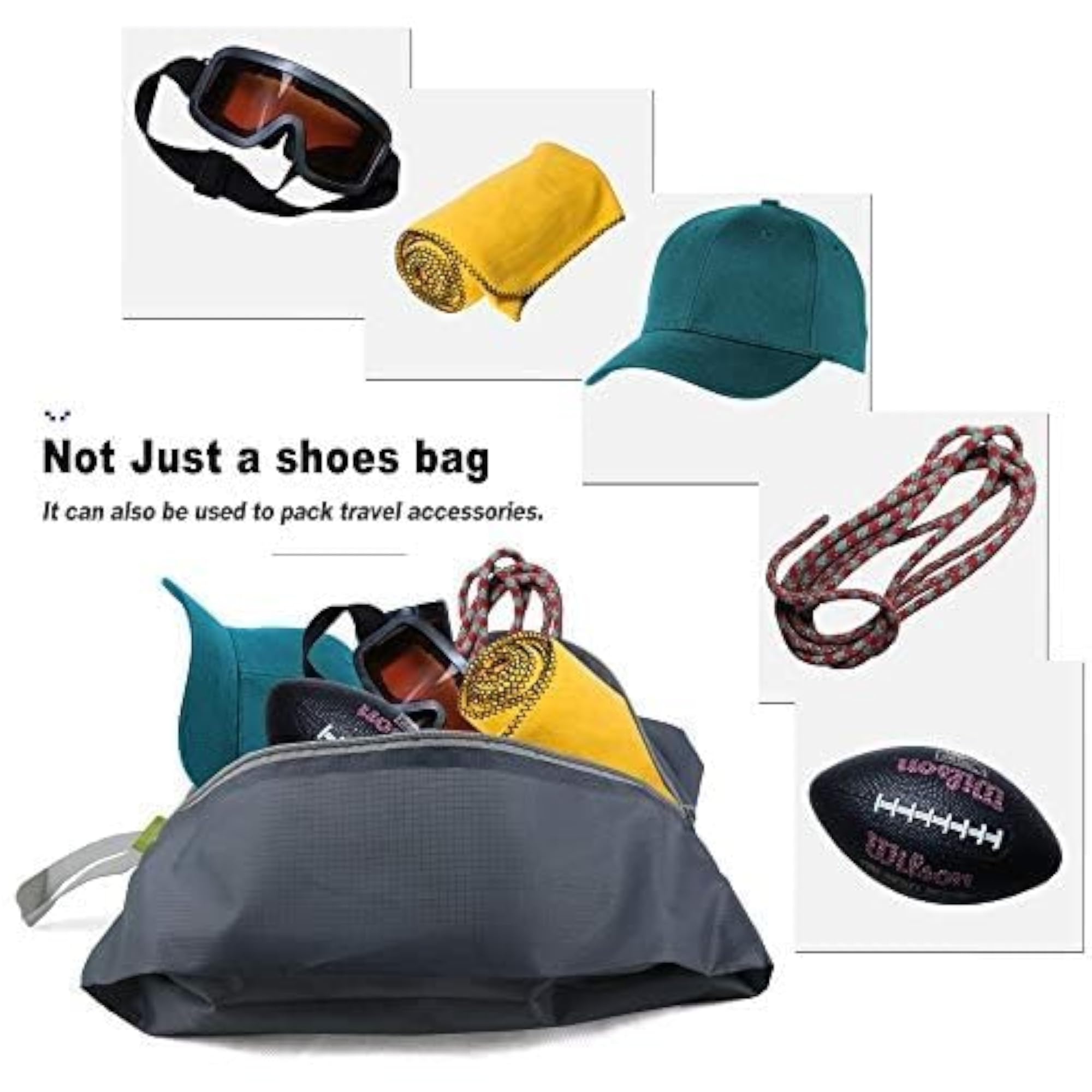 Shoe Organizer Bags, 6/8/12 Packs with Zipper Closure