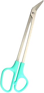 FRCOLOR Toenail Scissors Curved, Long Handled Toenail Scissors Clippers Smart Toenail Scissors Manicure Pedicure Grooming (Ramdom Color)