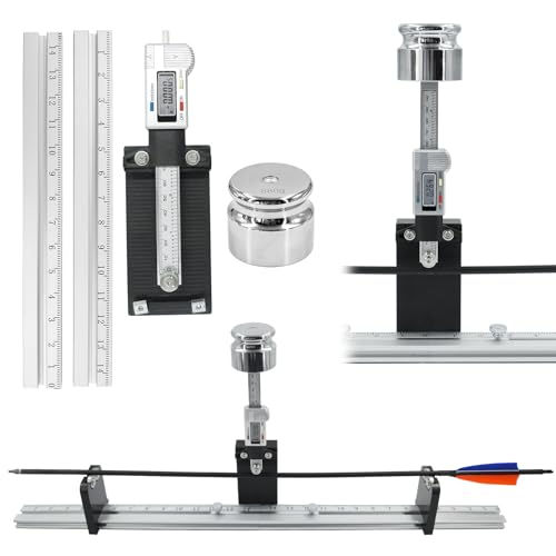 HANDBAIGE 28 Inch Arrow Deflection Tester Archery Arrow Spine Tester Archery Deflection Measurement Arrow Spine Gauge Suitable for Measuring 2000 Deflection