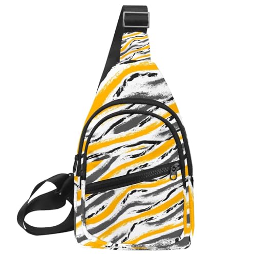 Sac de poitrine imperméable multicolore au design tête de mort 30cm