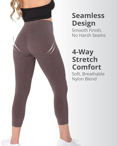 Image of SlimMe High Waisted Shapewear Leggings, Tummy Control Compression