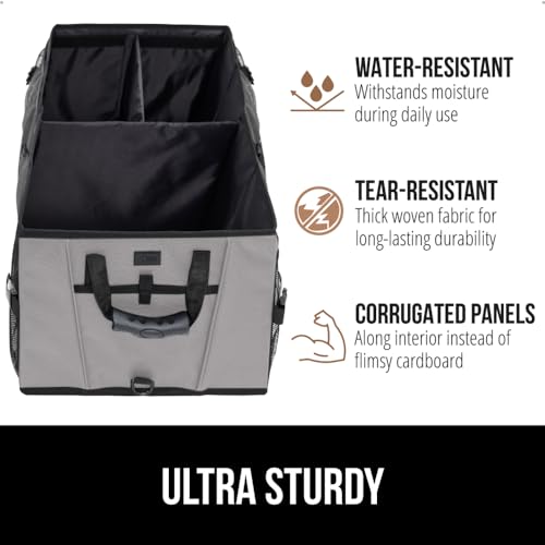 Image of GORILLA GRIP Trunk Organizer for SUV and Cars, Large Capacity, Gray