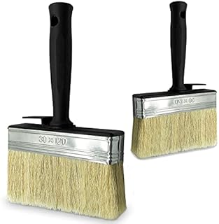 2 Pcs Fence Block Brush Set for Large Paint Brush | Ideal As Fence Paint Brushes, Decking Paint Brush, Decking Brush, Fence Brush, Shed Paint Brush, Outdoor Paint Brush