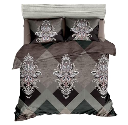 Image of NewDouble Bedsheet with Two Pillow Cover King Size Flower Print