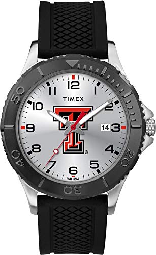 Image of Timex Tribute Men's Collegiate Gamer 42mm Watch - Georgia Bulldogs with Black Silicone Strap