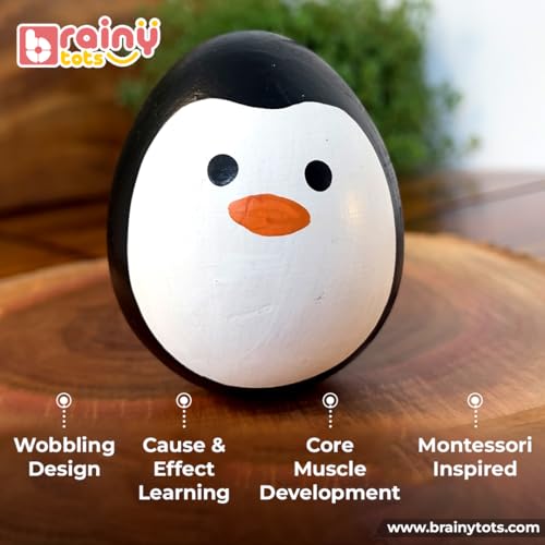 Image of Rainbow Spinning Wheel & Balancing Wobbler | Montessori Baby Toys for Sensory Play & Motor Skills | Educational Gift Set for Babies 3+ Months | Safe, Durable & Fun Early Learning Toys