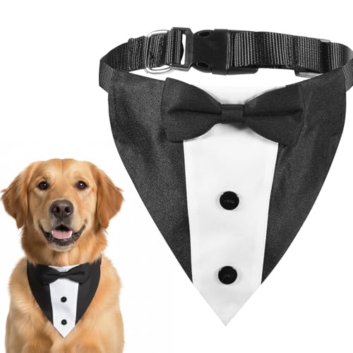 Corbatín de esmoquin para perro ajustable