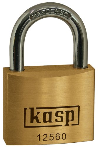 Kasp, Lucchetto Messing Premium, 60 Mm, Chiusura Su Entrambe Le Staffe