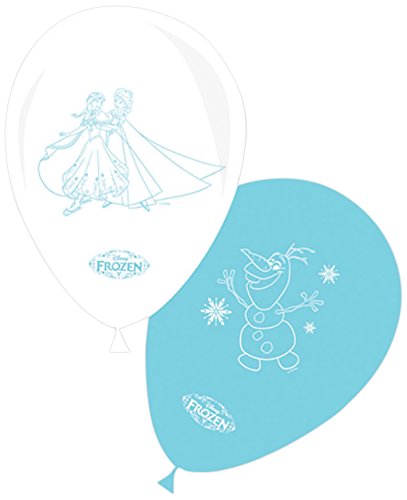 Disney Frozen Unique Party 72119 - 11" Balloons, Pack of 8 in Light Blue/White