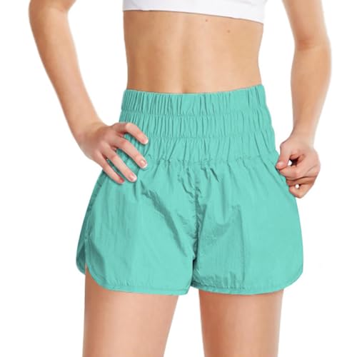 Youth Kids Girls Athletic Shorts Basketball Sport Workout Quick-Dry Short Pants Sweatpants Solid High Waist Bottoms4