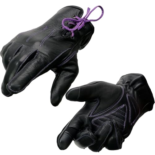 Image of Milwaukee Leather Women's Leather Lightweight Motorcycle Lined Driving Hand Gloves - X-Small