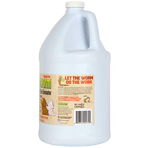 Image of Earthworm Pet Stain Remover & Odor Eliminator- Removes Urine Smell with Natural Enzyme Formula, Fragrance Free Spray - 128 oz