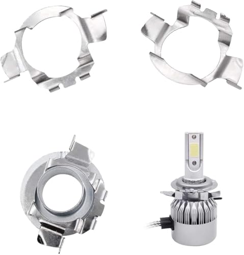 Image of MATMAX H7 LED HID Car Headlight Bulb Base Holder Adapter Socket for Volkswagen Skoda Mercedes-Benz BMW Audi Auto Headlamp Mount Stand (1Pair)
