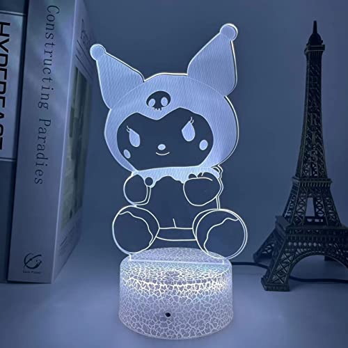 Minuse Anime Kuromies Figure 3D Night Light For Kids Fans,16 Colors Changing With Remote Control,Children Room Decor,Figure Manga Illusion Led Toy Lamp Christmas Gifts For Girls Boys #TOP4