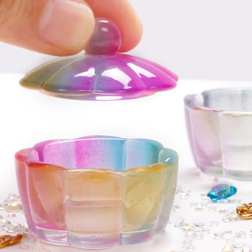 Set 3pz Vasos Manicura Multiusos con Tapa Decorativo miniatura 6