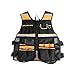 Leefasy Safety Tool Vest Enough Pockets Electrician Carpenters Reflective Chest Tools Vest Tool Holder Adults Workwear for Industrial Outdoor Work